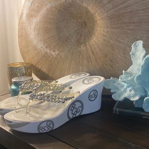 BCBG wedge sandals
